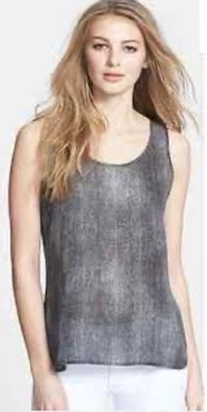 Eileen Fisher crepe silk tank sz s petite